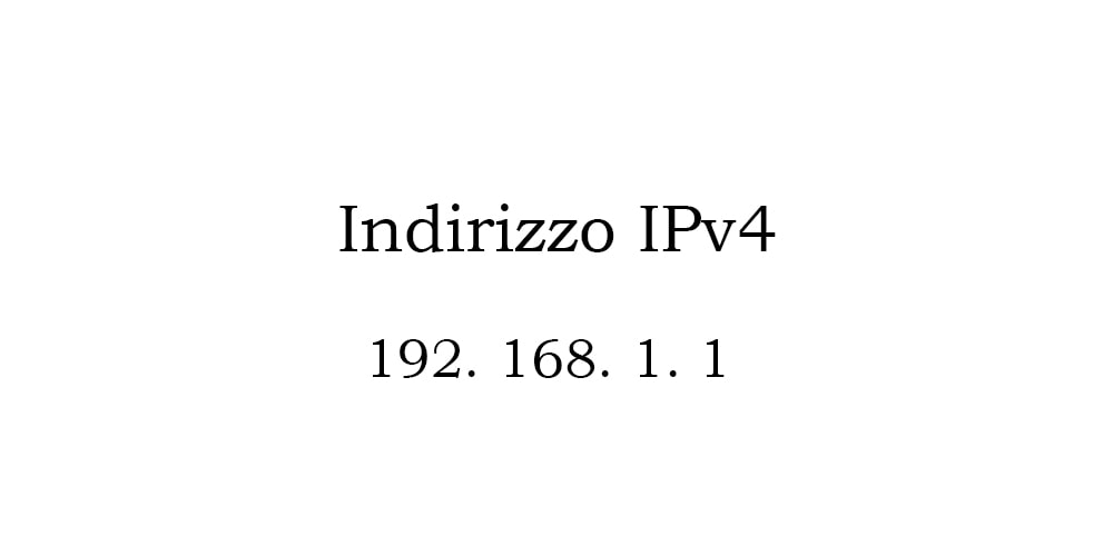 Struttura dell'indirizzo IP